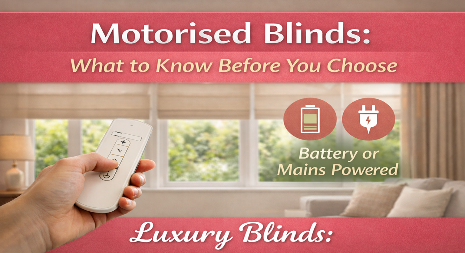 Motorised Blinds: What to Know Before You Choose
