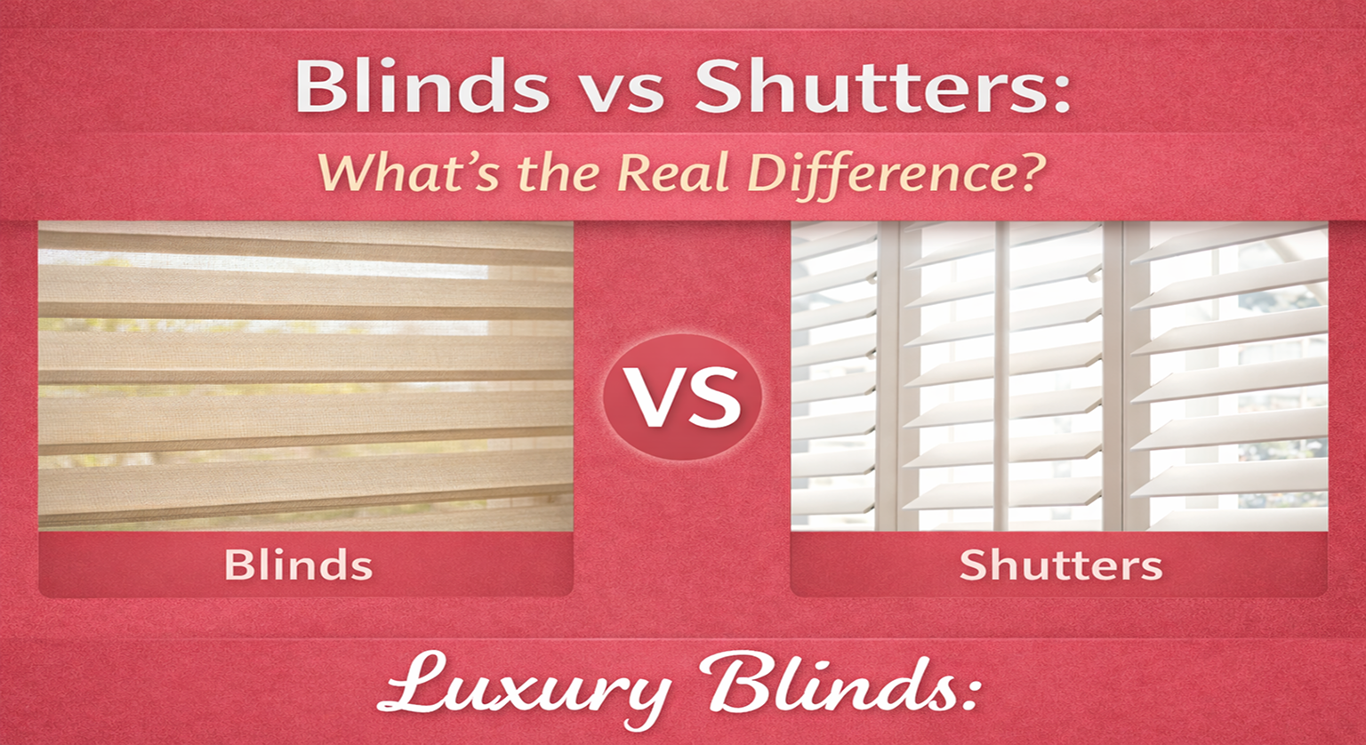 Blinds vs Shutters: What’s the Real Difference?